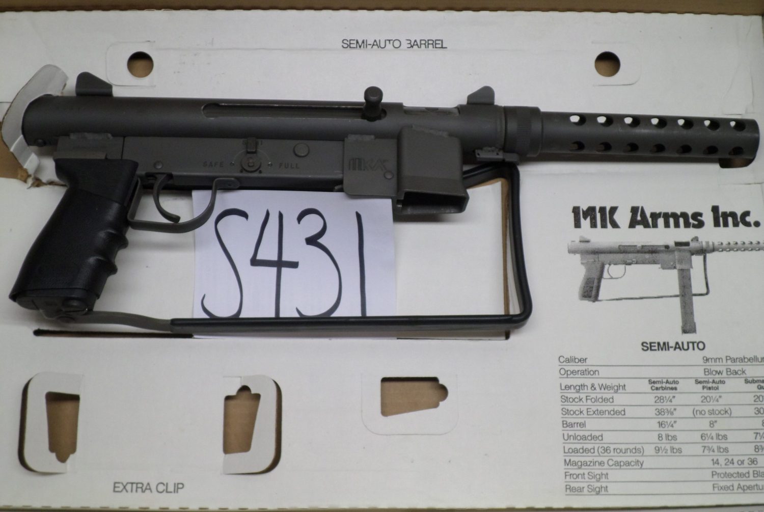 Mac 10 machine gun manual for sale